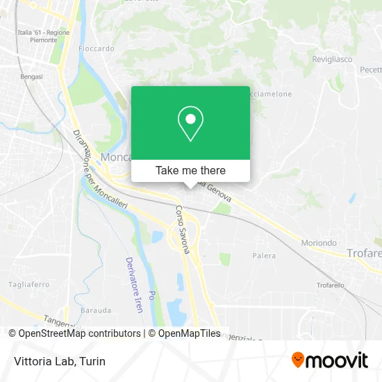 Vittoria Lab map