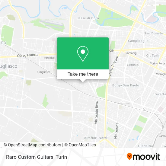 Raro Custom Guitars map