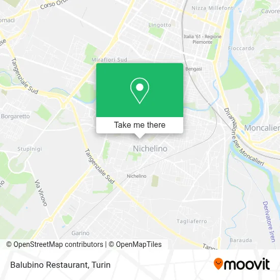 Balubino Restaurant map