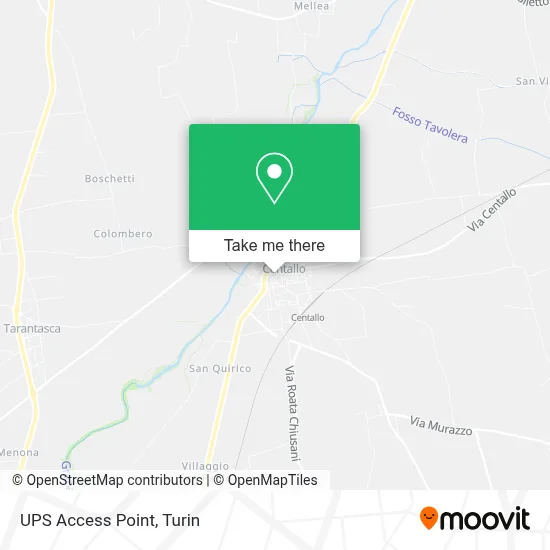 UPS Access Point map