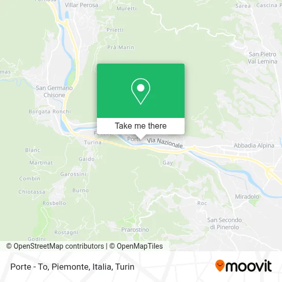 Porte - To, Piemonte, Italia map