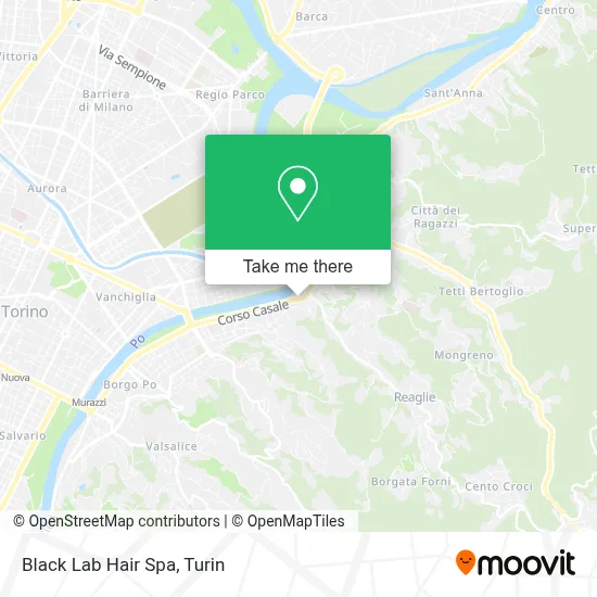 Black Lab Hair Spa map