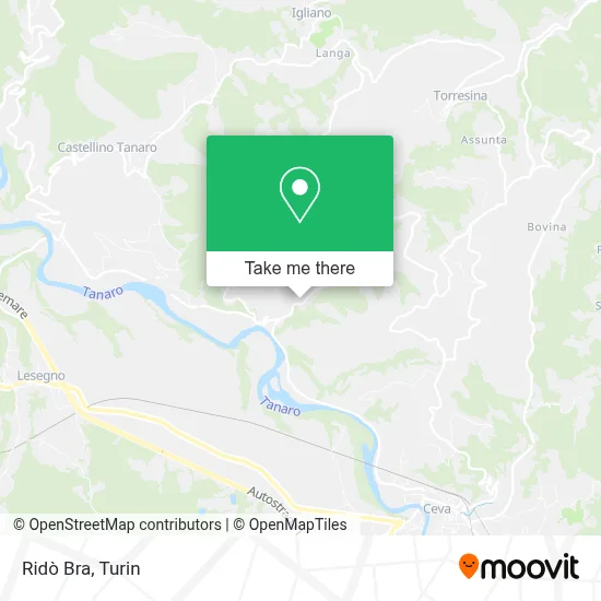 Ridò Bra map