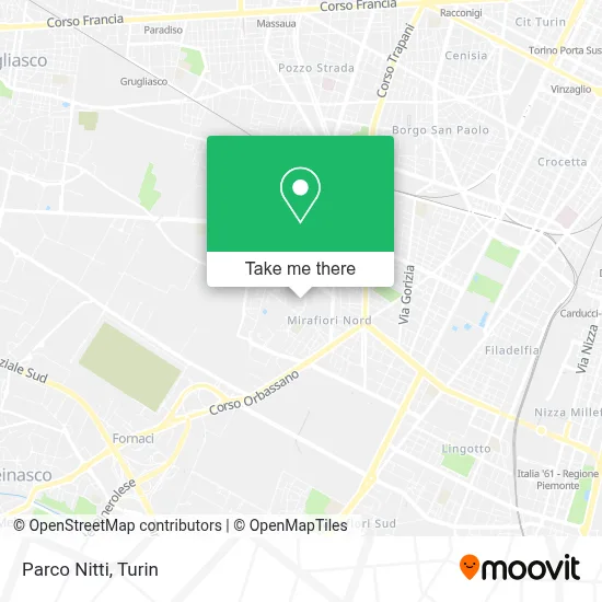 Parco Nitti map