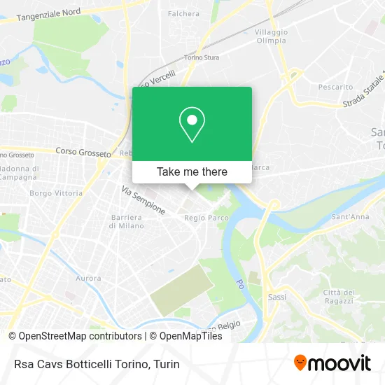 Rsa Cavs Botticelli Torino map