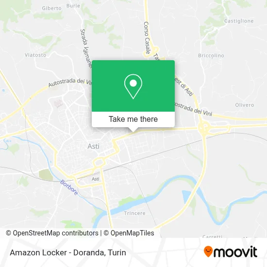 Amazon Locker - Doranda map