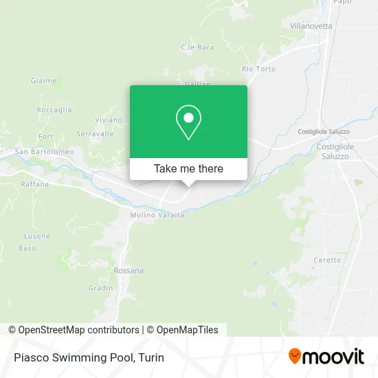Piasco Swimming Pool map