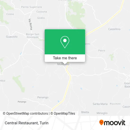 Central Restaurant map