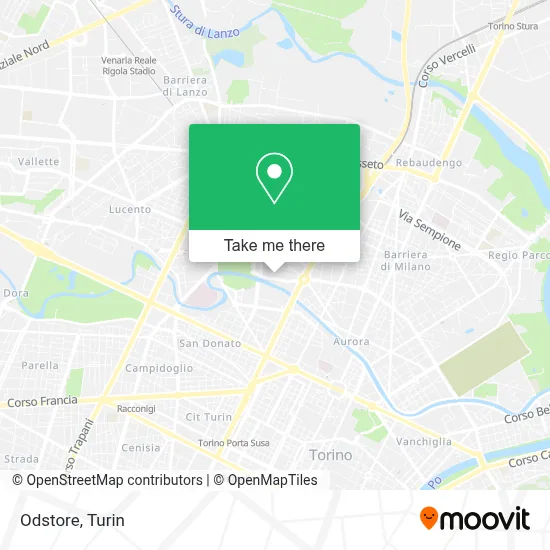 Odstore map