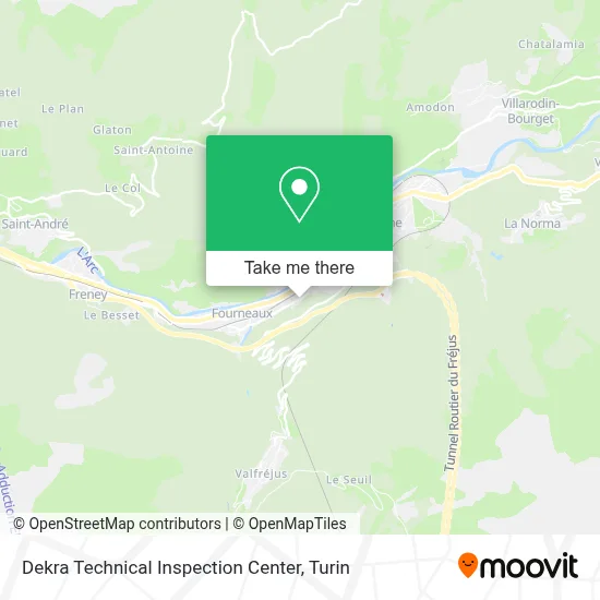 Dekra Technical Inspection Center map