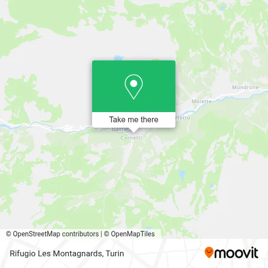 Rifugio Les Montagnards map