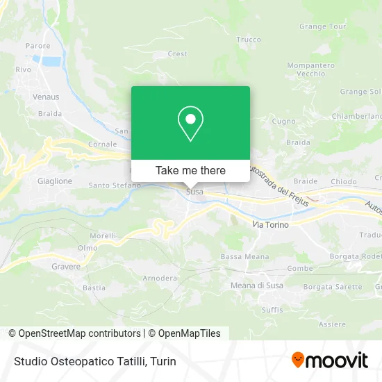 Studio Osteopatico Tatilli map