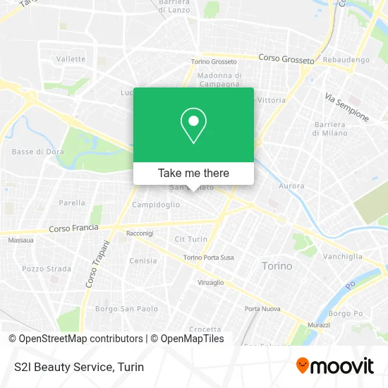 S2l Beauty Service map