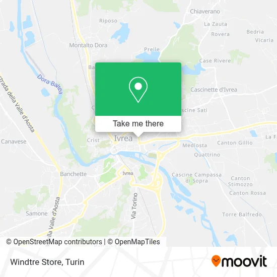 Windtre Store map