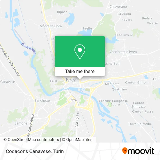 Codacons Canavese map