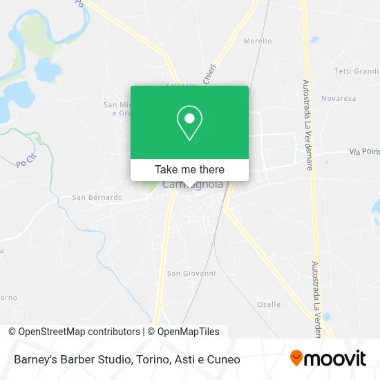 Barney's Barber Studio map