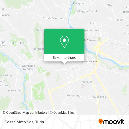 Pozza Moto Sas map