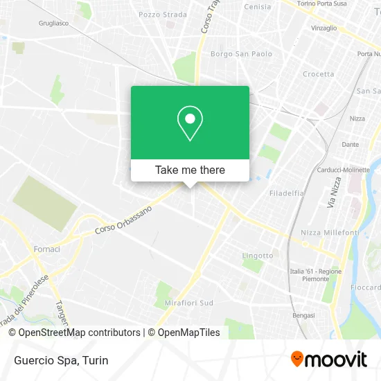 Guercio Spa map