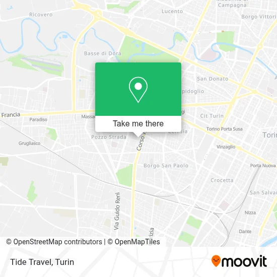 Tide Travel map