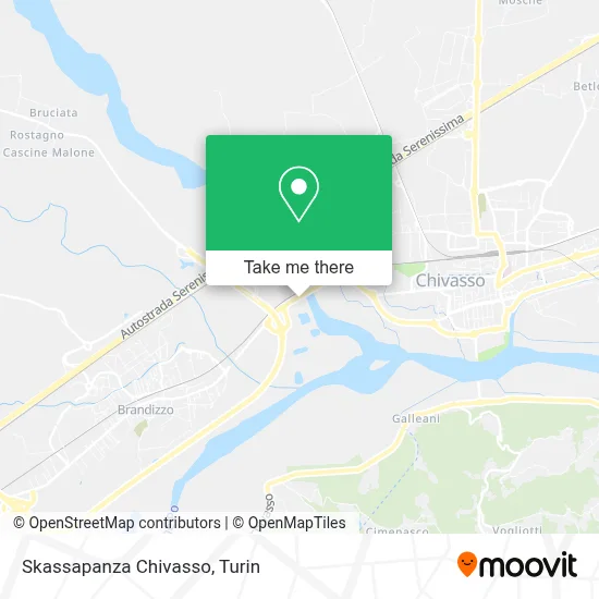 Skassapanza Chivasso map
