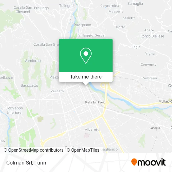 Colman Srl map