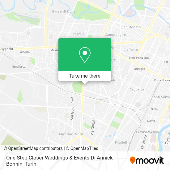 One Step Closer Weddings & Events Di Annick Bonnin map