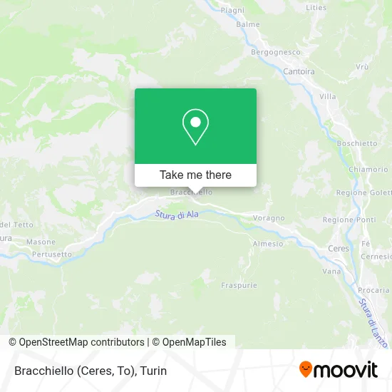 Bracchiello (Ceres, To) map