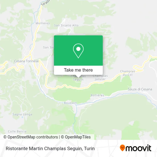 Ristorante Martin Champlas Seguin map