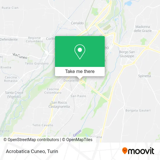 Acrobatica Cuneo map