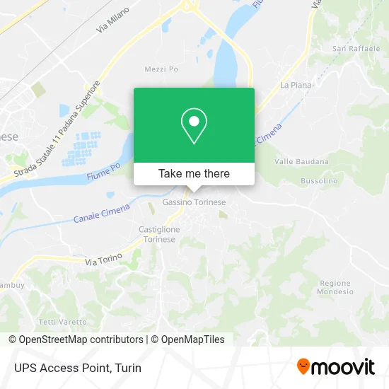 UPS Access Point map