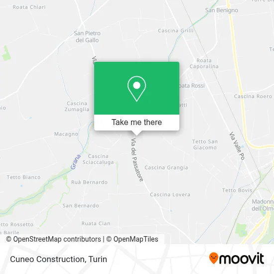 Cuneo Construction map