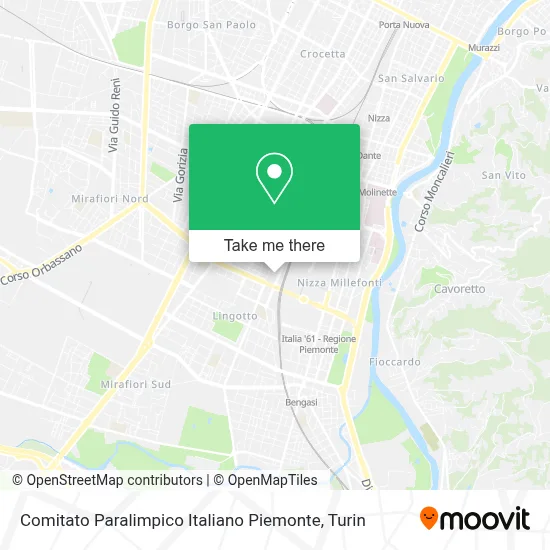 Comitato Paralimpico Italiano Piemonte map
