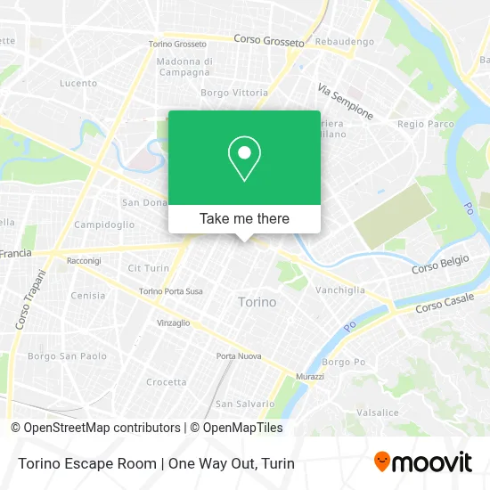 Torino Escape Room | One Way Out map