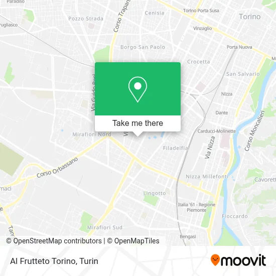 Al Frutteto Torino map