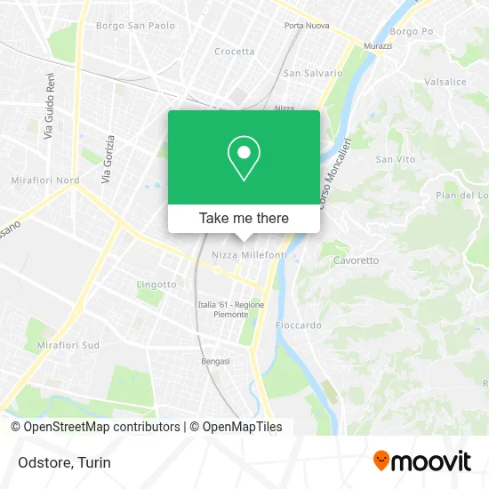 Odstore map