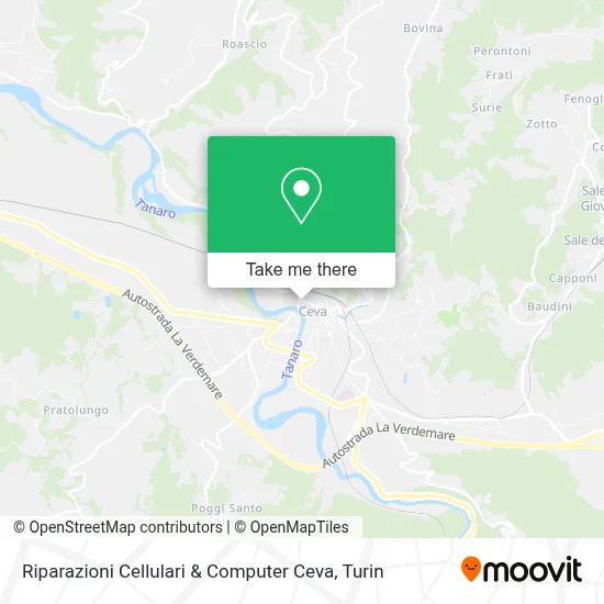 Riparazioni Cellulari & Computer Ceva map