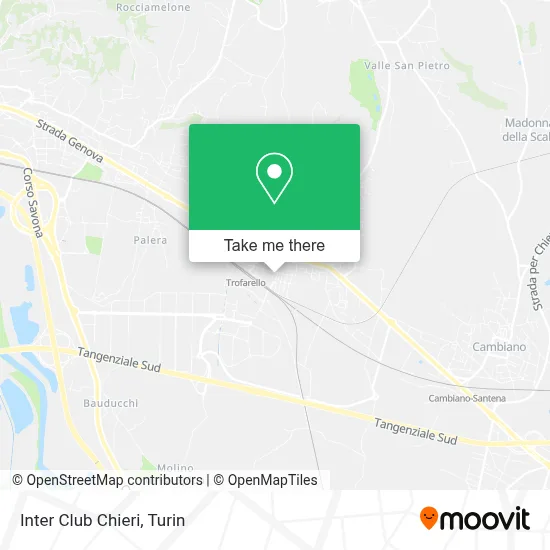 Inter Club Chieri map