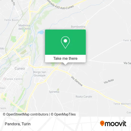 Pandora map