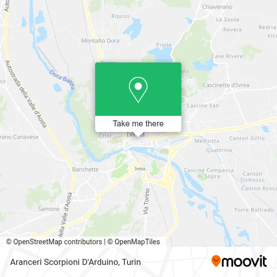 Aranceri Scorpioni D'Arduino map