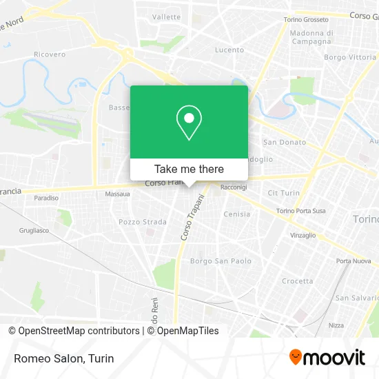 Romeo Salon map