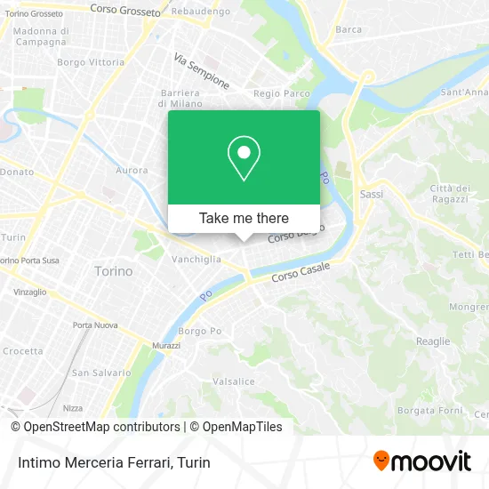 Intimo Merceria Ferrari map
