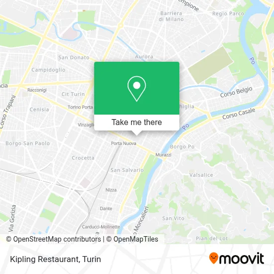 Kipling Restaurant map