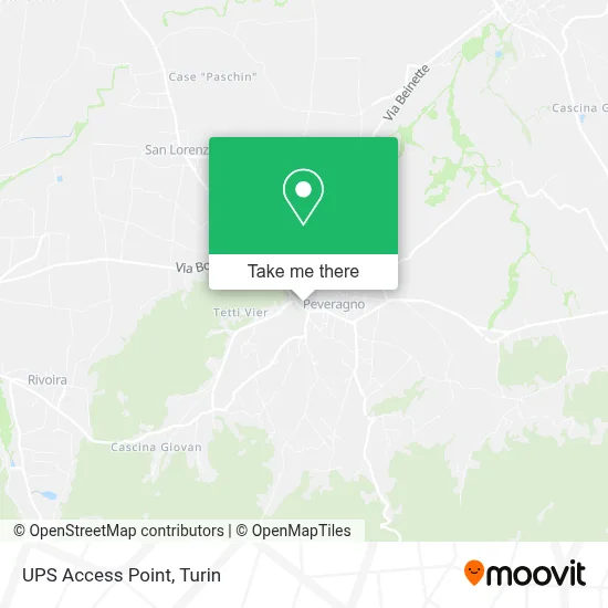 UPS Access Point map