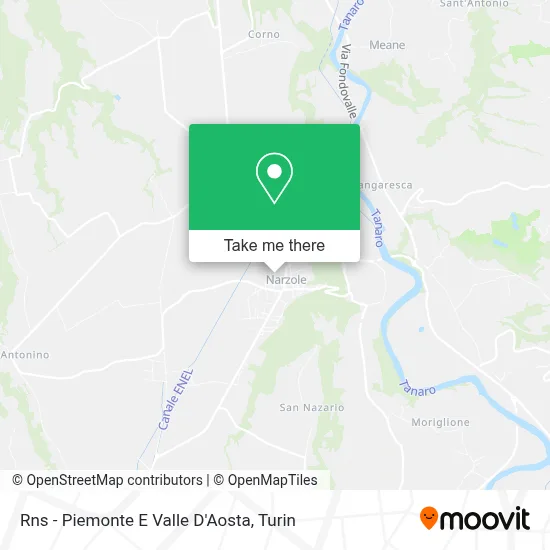 Rns - Piemonte E Valle D'Aosta map