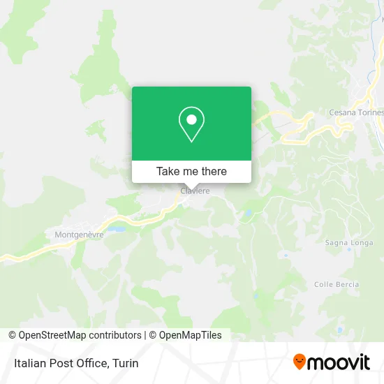 Italian Post Office map