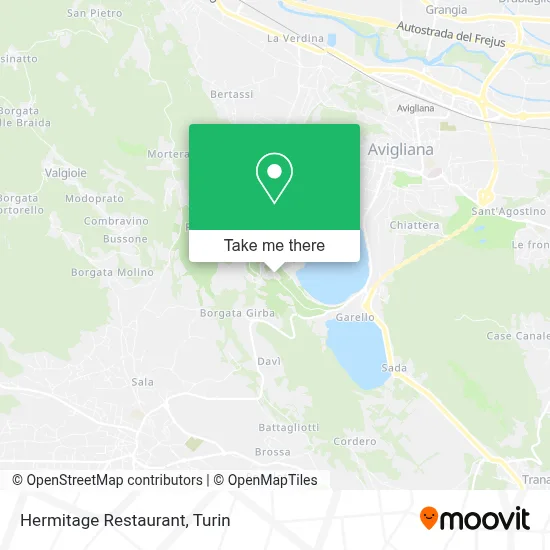 Hermitage Restaurant map