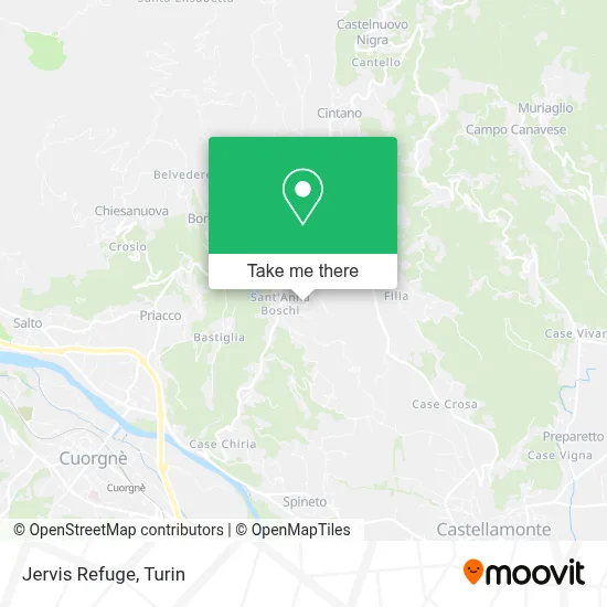 Jervis Refuge map