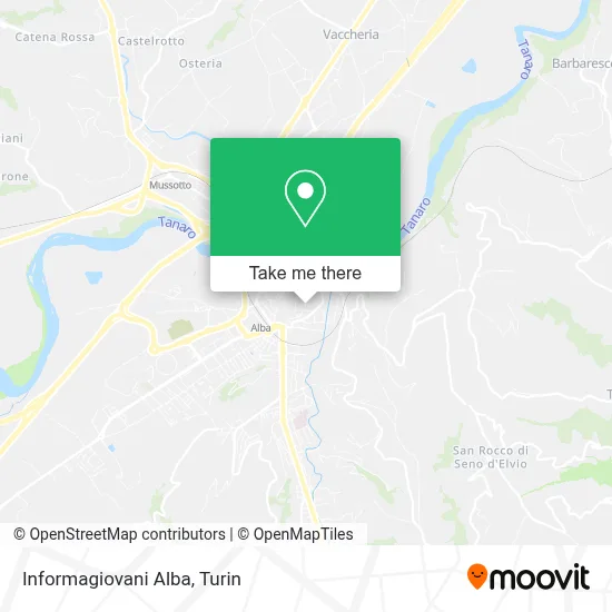 Informagiovani Alba map