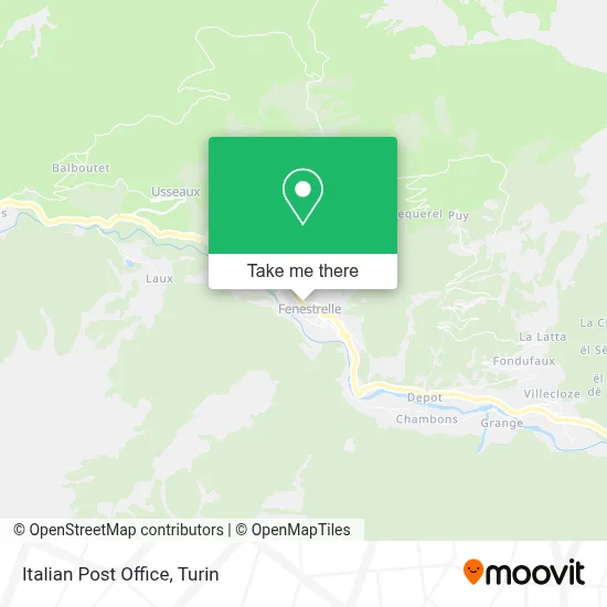 Italian Post Office map