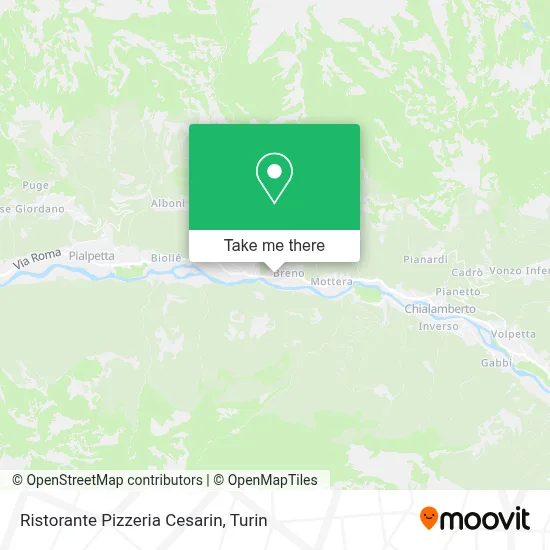 Ristorante Pizzeria Cesarin map